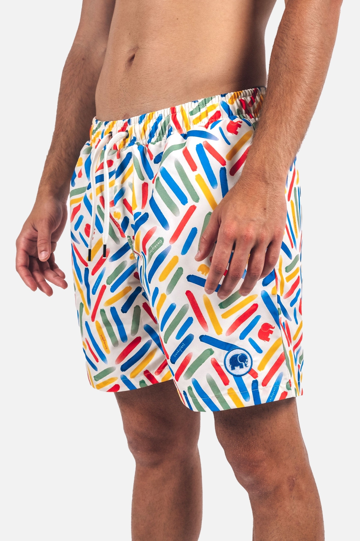Trendsplant Herren vegan Badehose Strokes Mittelmeer