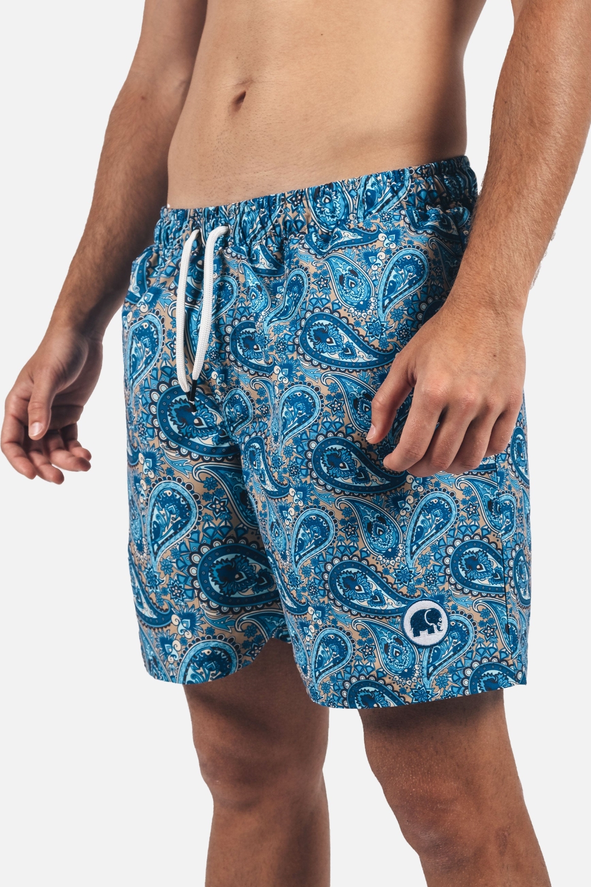 Trendsplant Herren vegan Badehose Mittelmeer Paisley