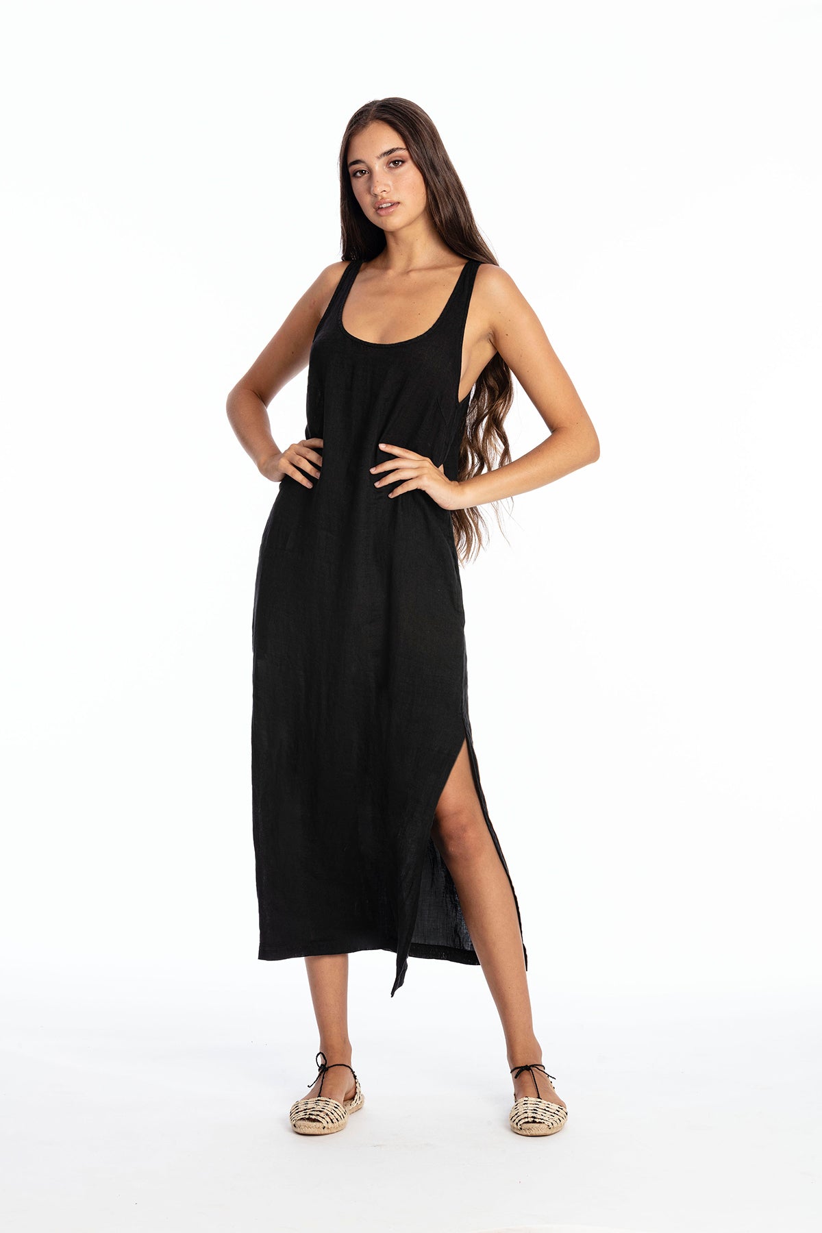 RAVENS VIEW IBIZA Damen vegan Kleid Ariana Schwarz