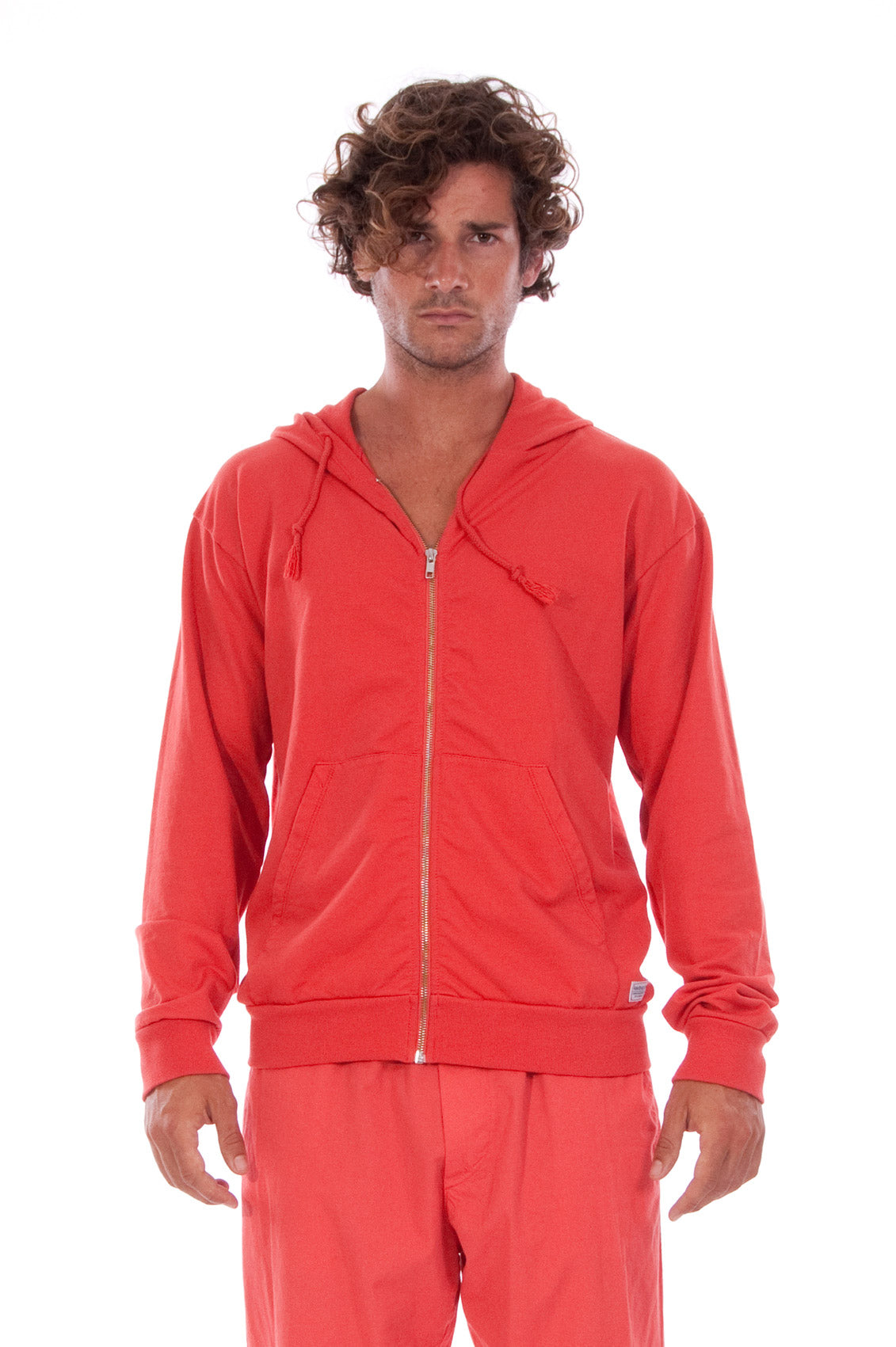 RAVENS VIEW IBIZA Herren vegan Hoodie Zip Ibiza Candy Red