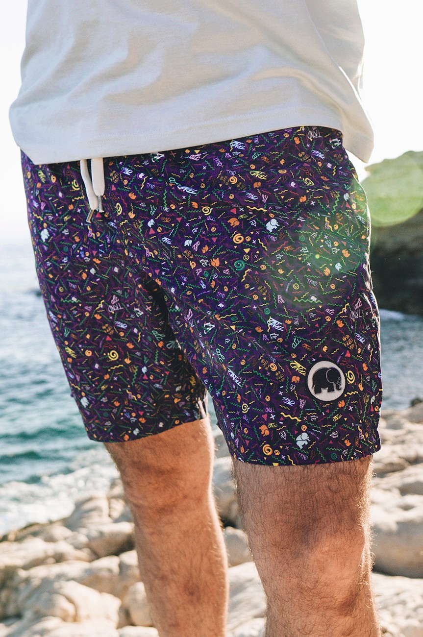 Trendsplant Herren vegan Badehose Dogtown Lila