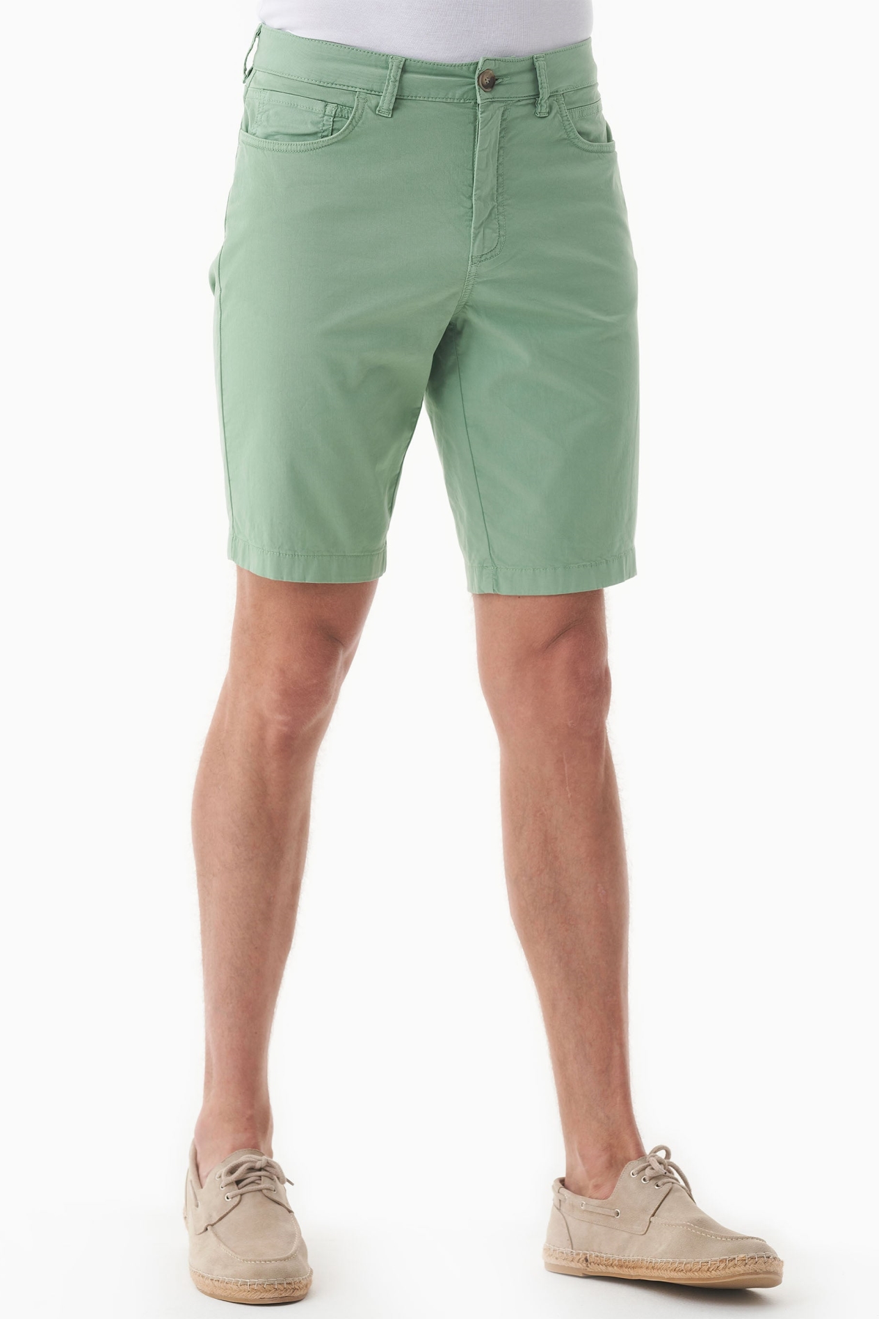 ORGANICATION Herren vegan Shorts Regular-Fit Matcha Grün