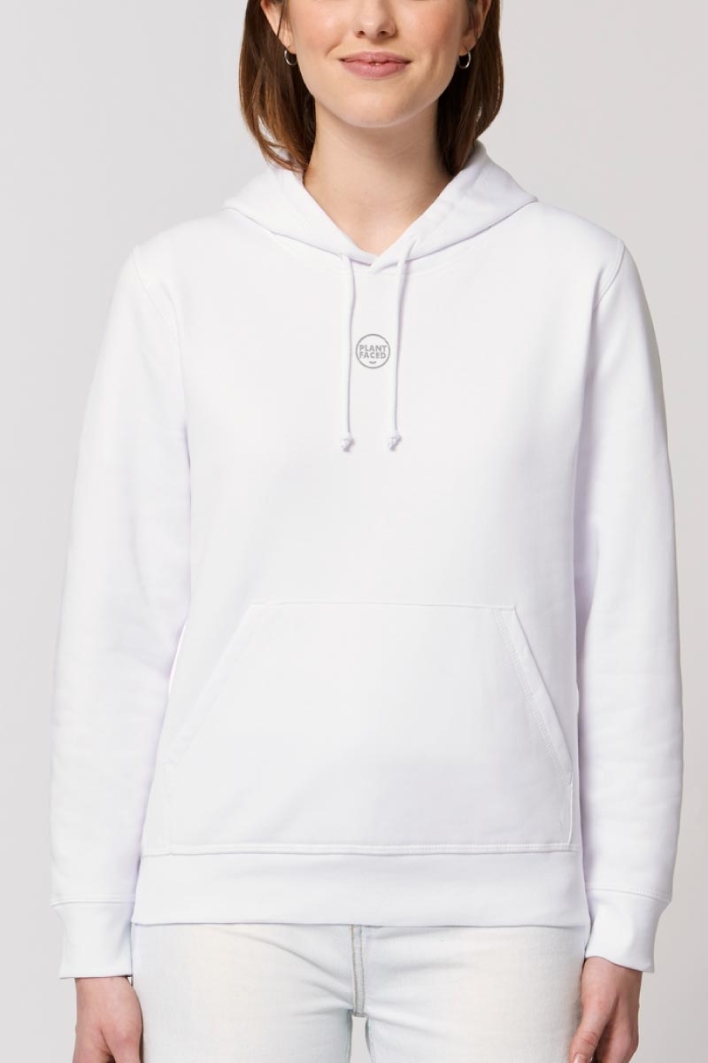 Plant Faced Clothing Herren vegan The Classics Hoodie Weiß