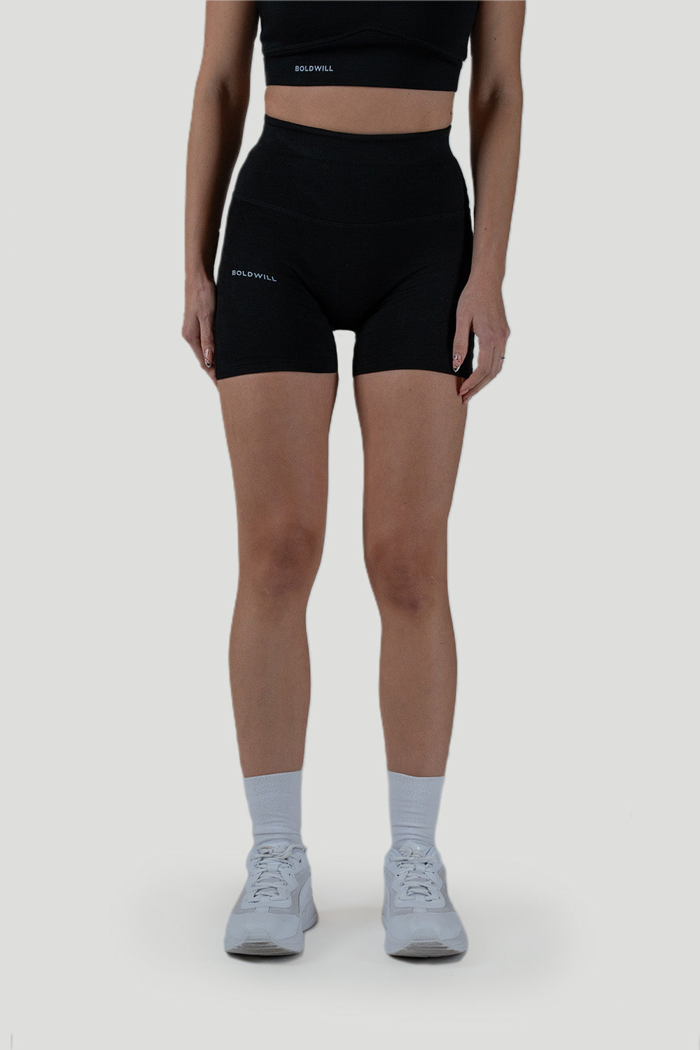 Boldwill Damen vegan Biker Shorts Schwarz