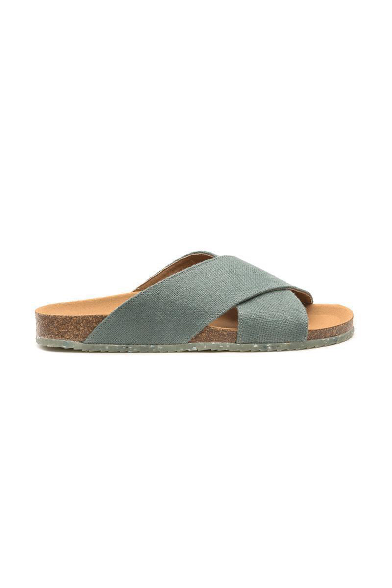 Zouri Herren vegan Sandalen Sonne Erde GrÃ¼n