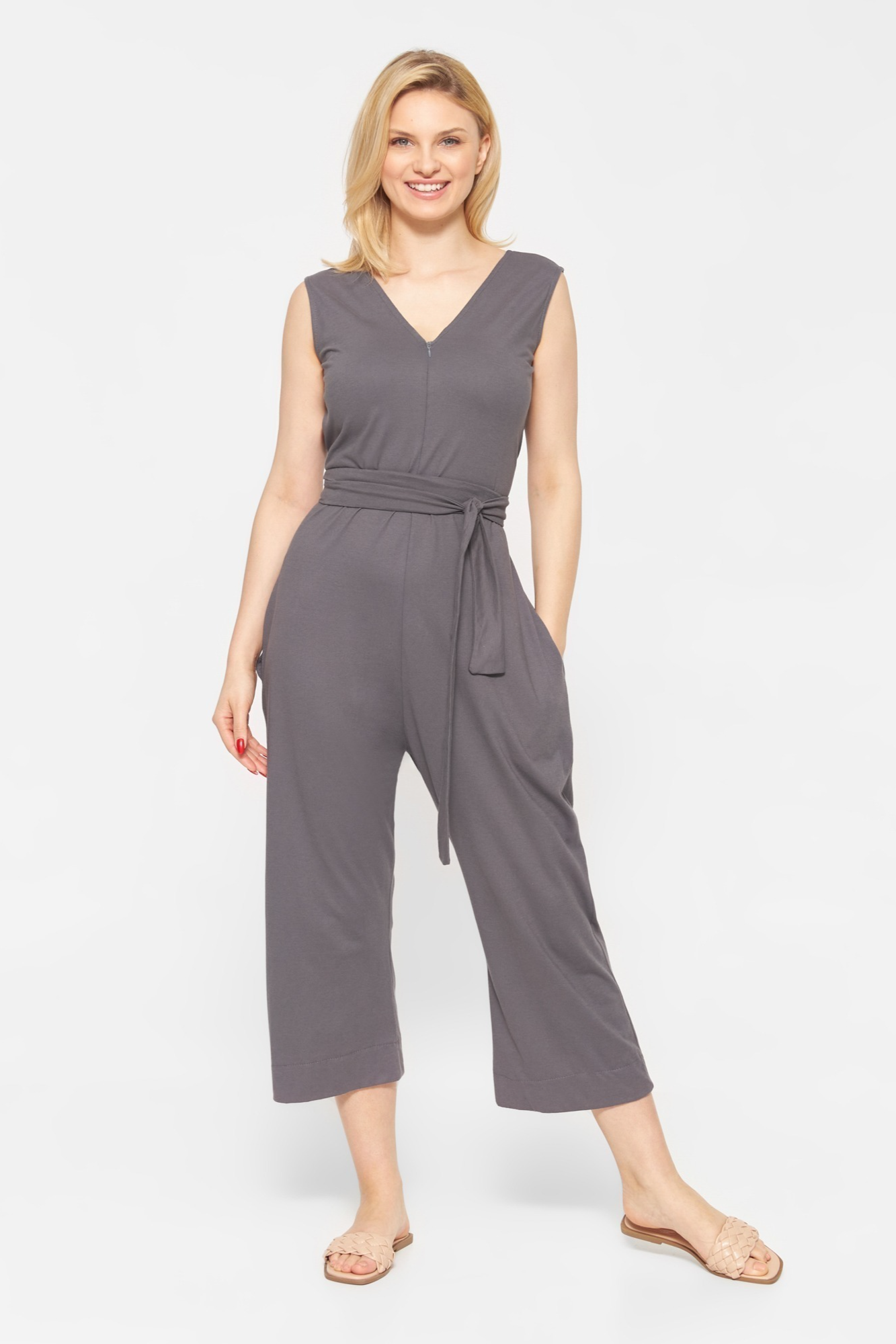 Widda Damen vegan Jumpsuit Jenibas Grau