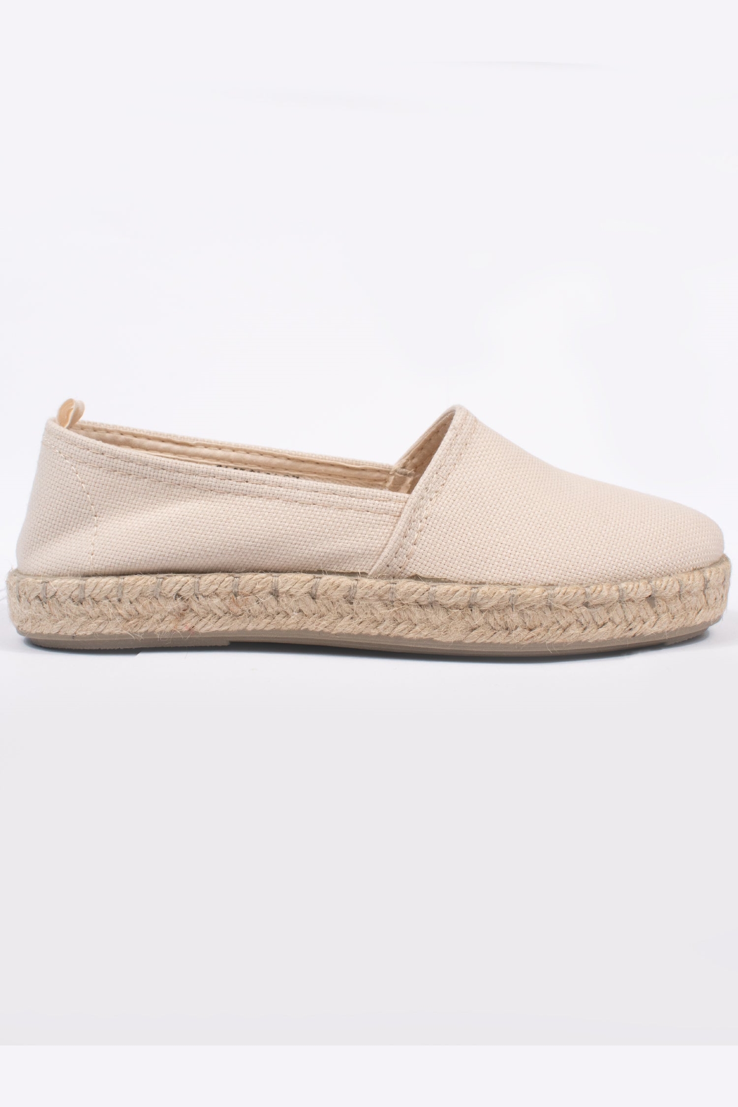 Will's Vegan Store Damen vegan Loafer Espadrille Beige Canvas