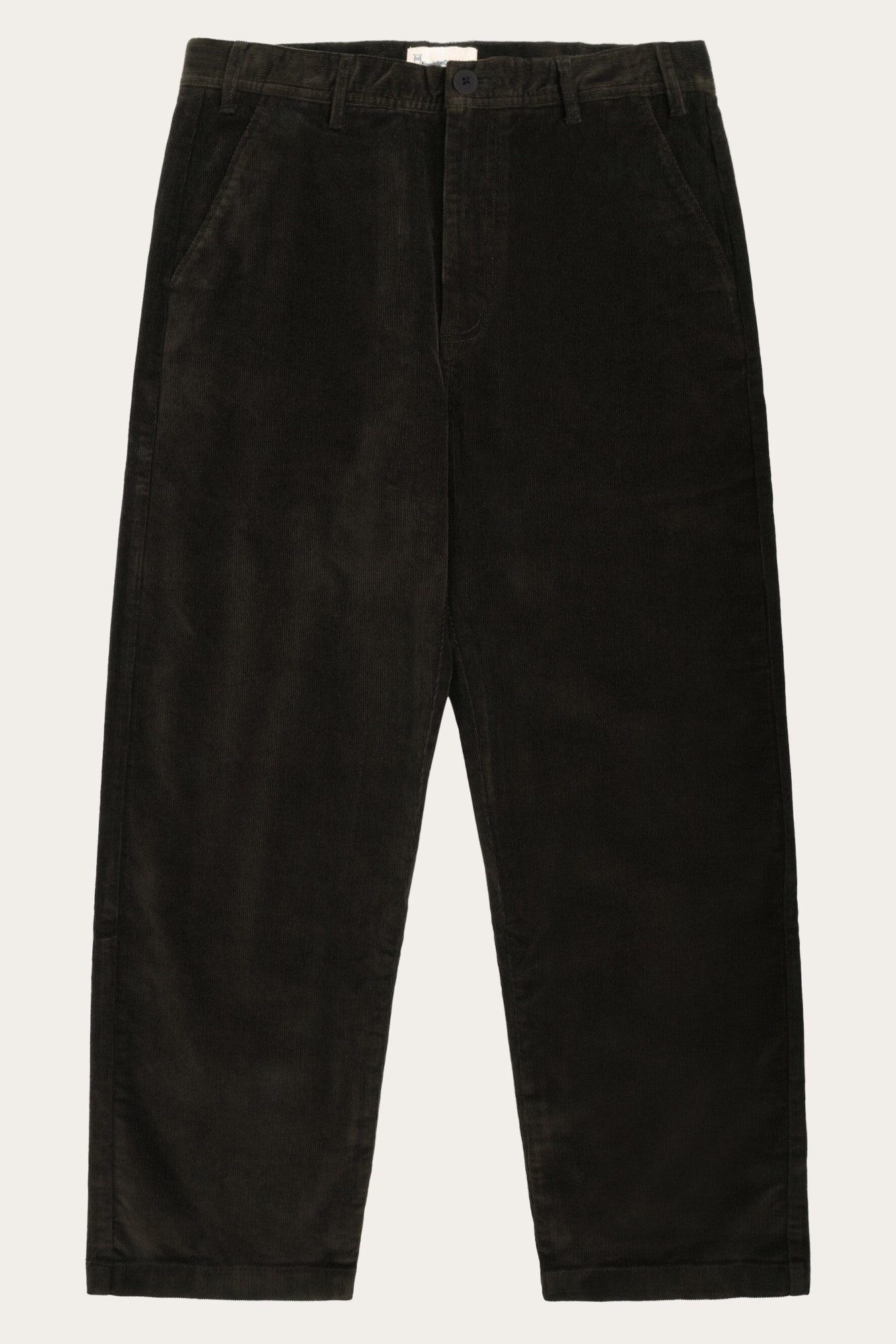 KnowledgeCotton Apparel Herren vegan Chino Hose Wide Corduroy Flint Chocolate Torte