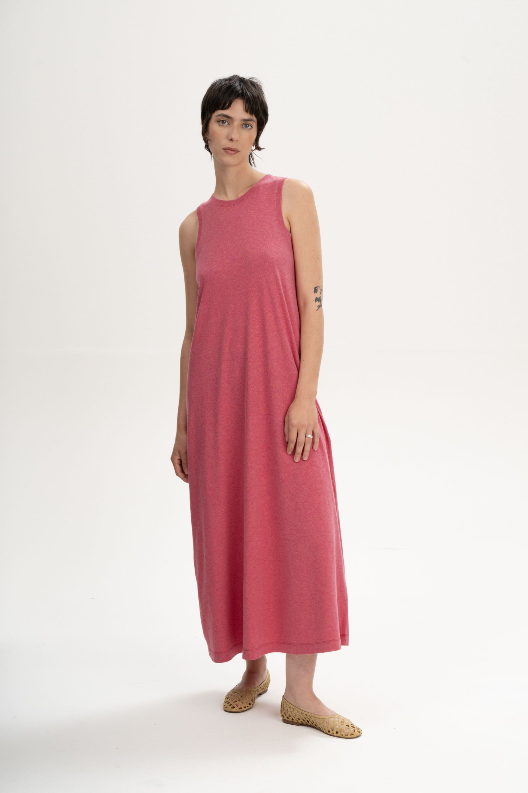 MELA Damen vegan Maxikleid Mahika Blossom Melange
