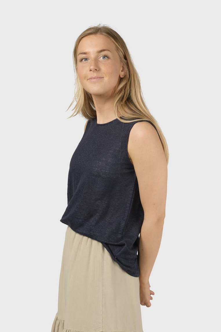 Klitmøller Damen vegan Tank Top Dee Navy