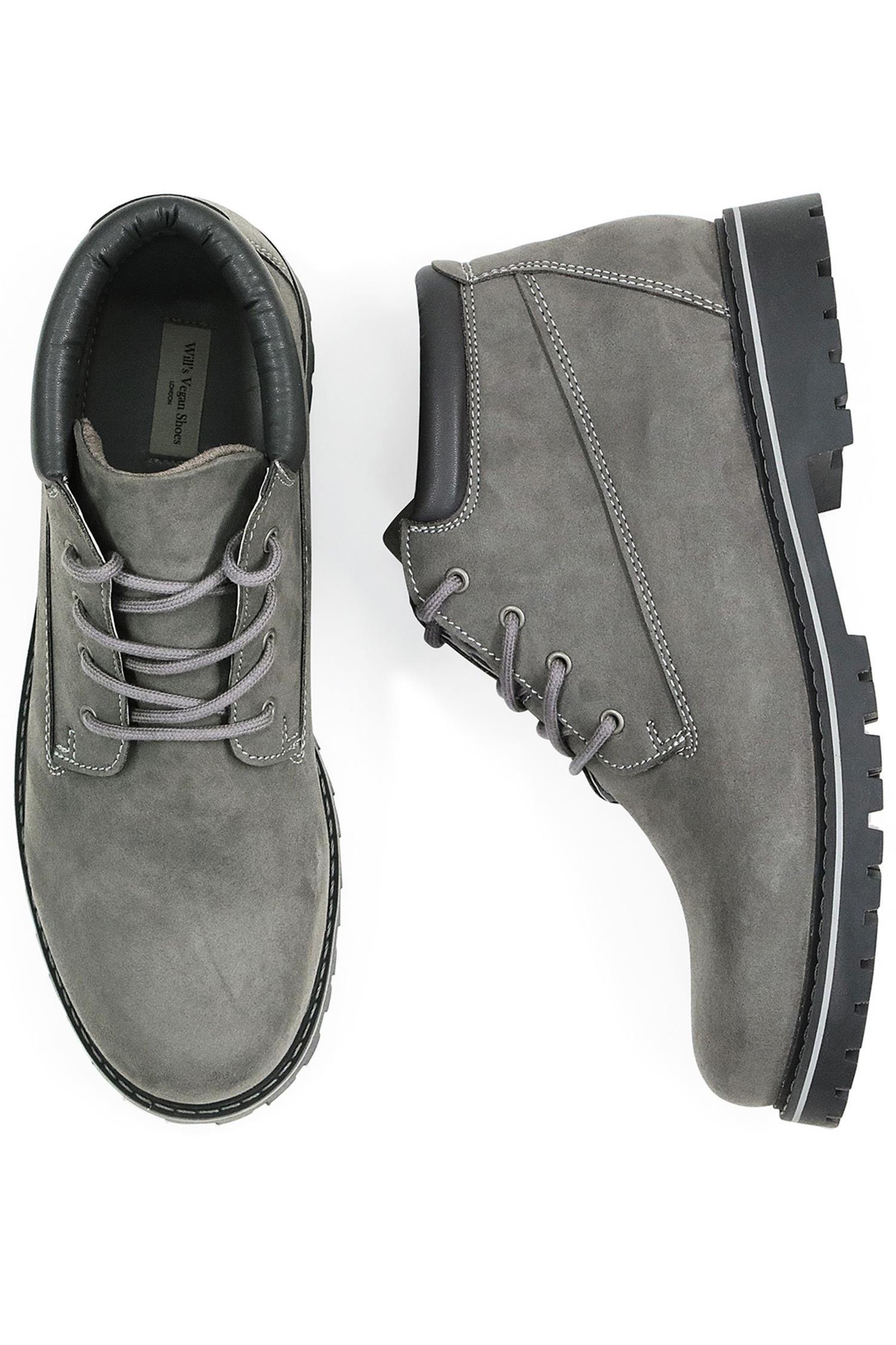 Will's Vegan Store Herren vegan Low Dock Boots Grau