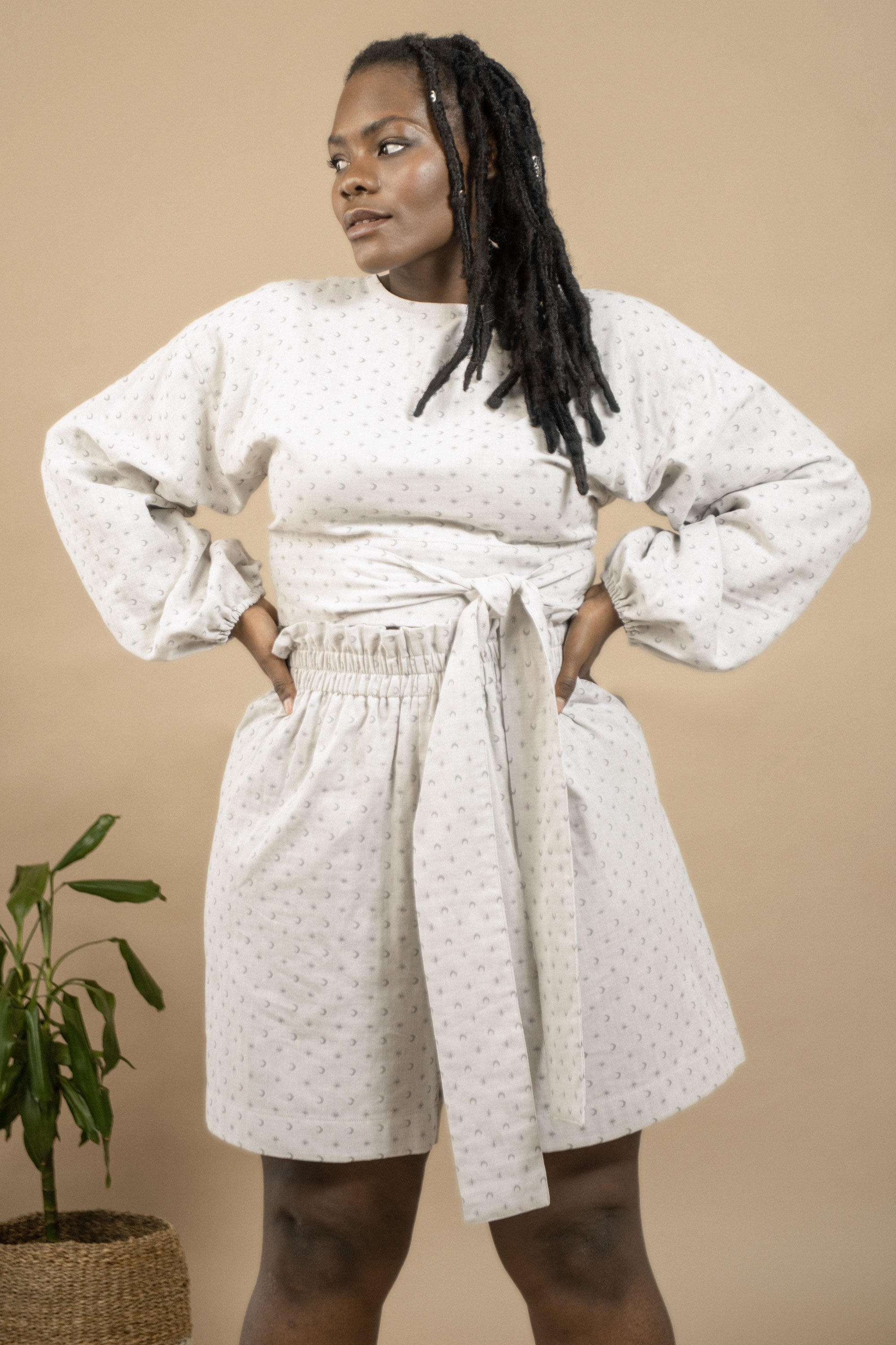 TAWAST Damen vegan Stardust Shorts Lunisolar Light