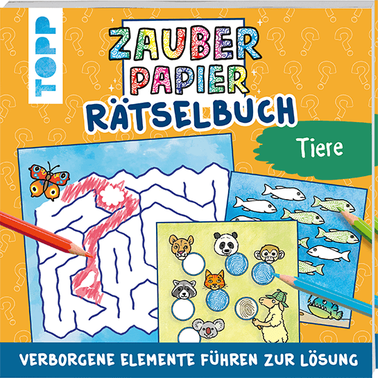 Zauberpapier Rätselbuch Tiere