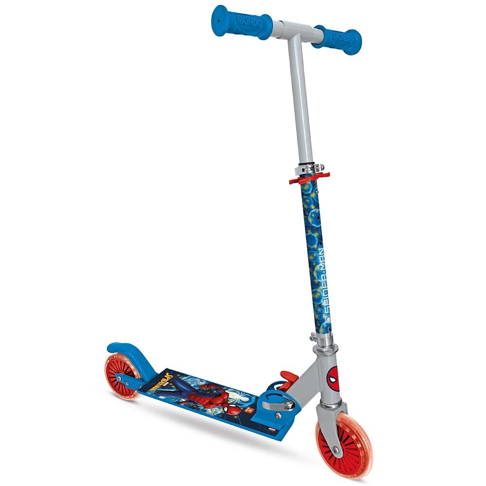 Kinderroller mit 2 Rädern aus Aluminium, faltbar Mondo Spiderman
