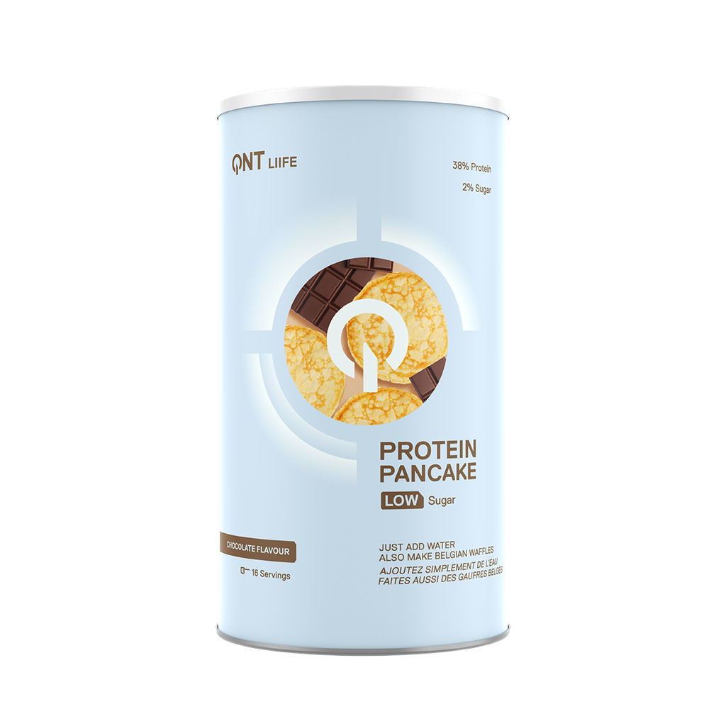 Zuckerreduzierte Protein-Nahrung Belgische Schokolade QNT Protein Pancake
