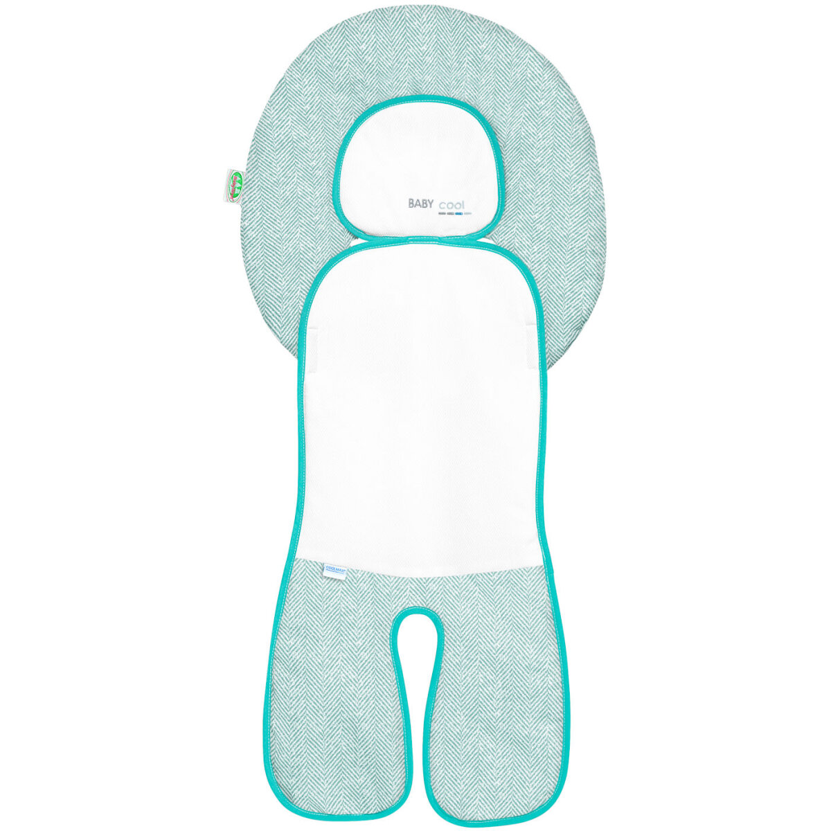 Odenwälder Babycool-Auflage new woven für Autositz Gruppe 1 dark mint