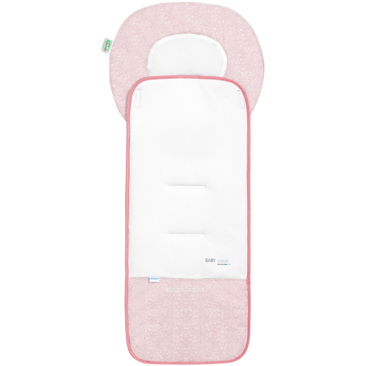 Odenwälder Babycool-Auflage new woven für den Kinderwagen candy pink