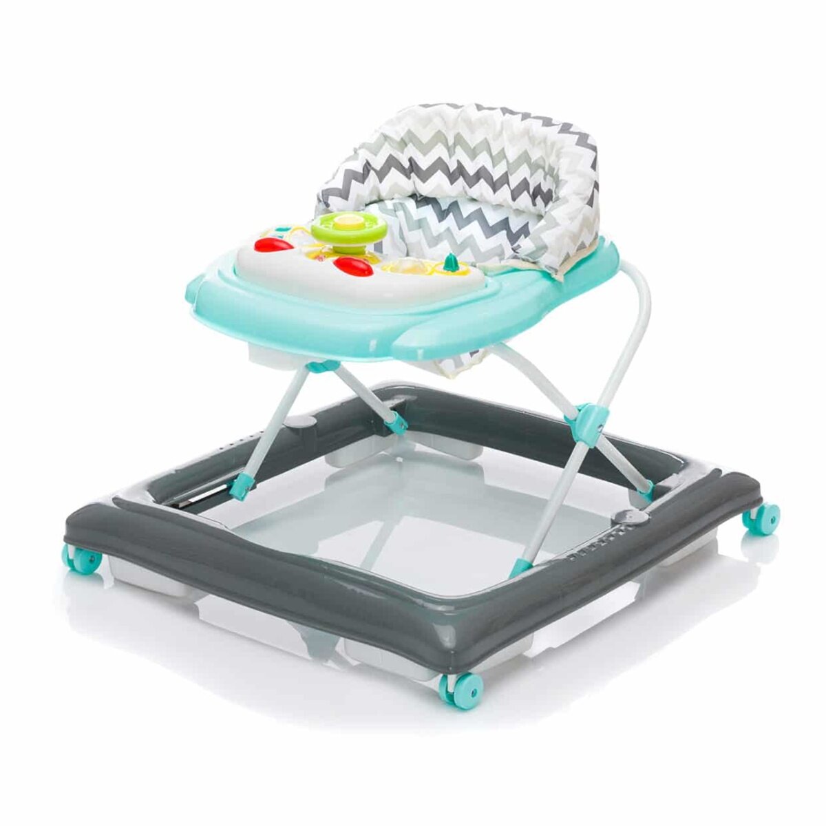 Fillikid Baby Lauflernhilfe mit elektronischem Spielbrett grau/mint