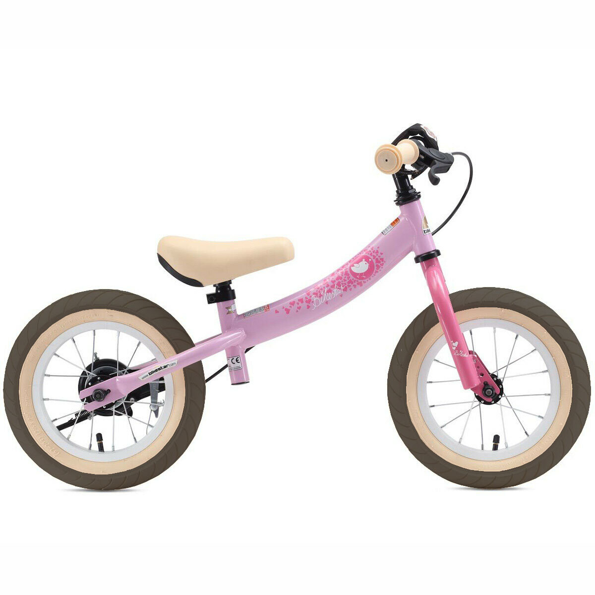 Bikestar Laufrad Sport 12 Zoll - Pink Bird