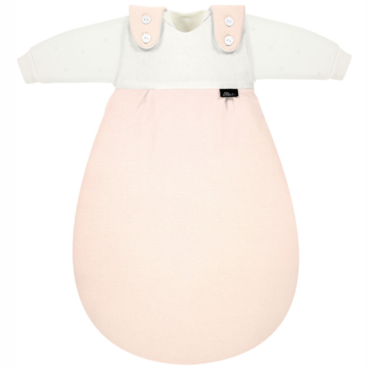 Alvi Baby-Mäxchen 3tlg. Super Soft rose stripes 68/74