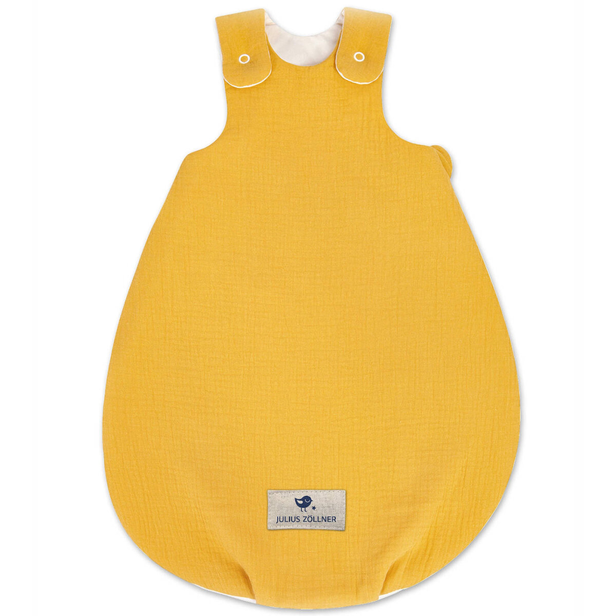 Julius Zöllner Babyschlafsack aus Baumwollmusselin Terra honig 50/56