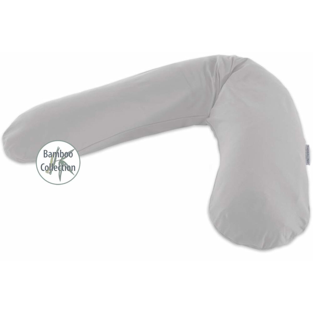 Theraline Das Original Stillkissen inkl. Bezug grau (Bamboo Collection)