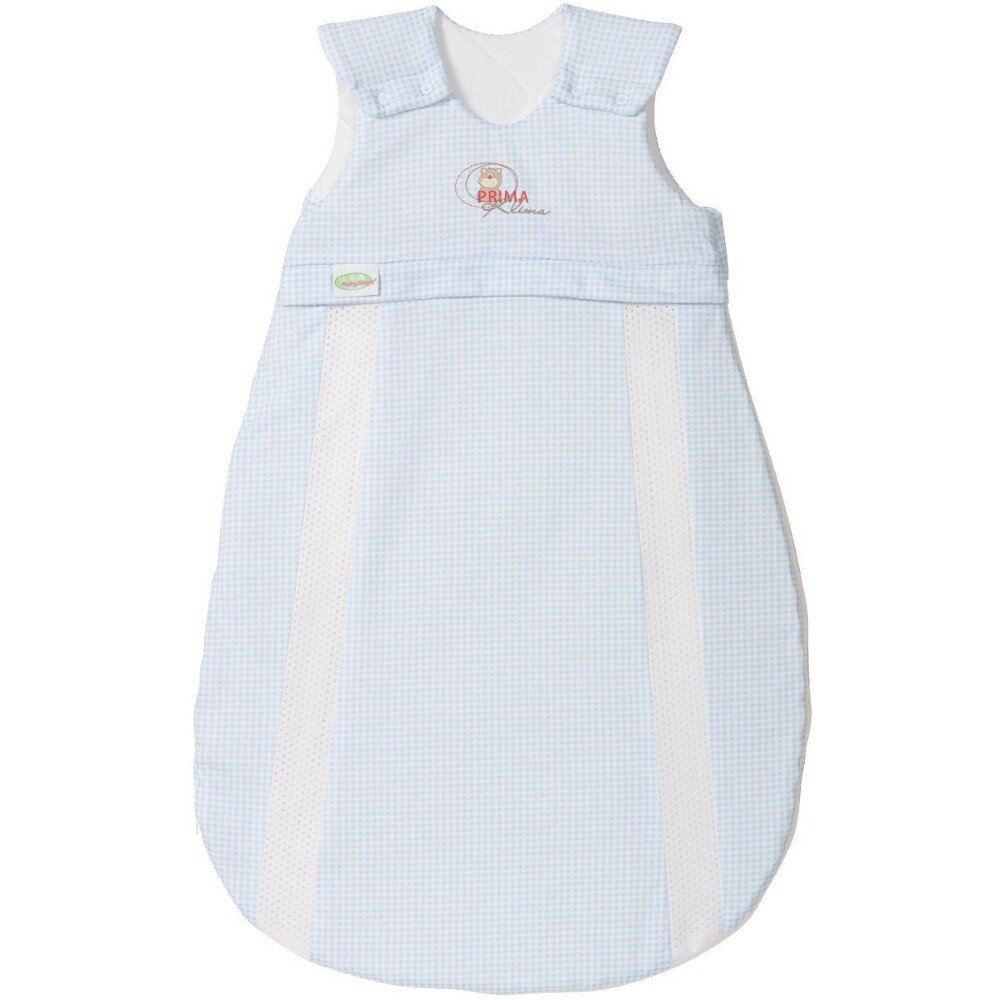 Odenwälder Baby-Schlafsack PrimaKlima kariert hellblau 70