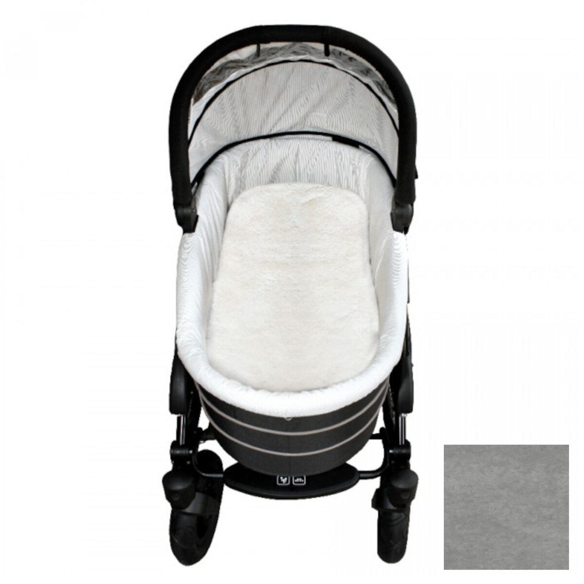 Heitmann Felle Lammfelleinlage, geschoren 33x73 cm grau