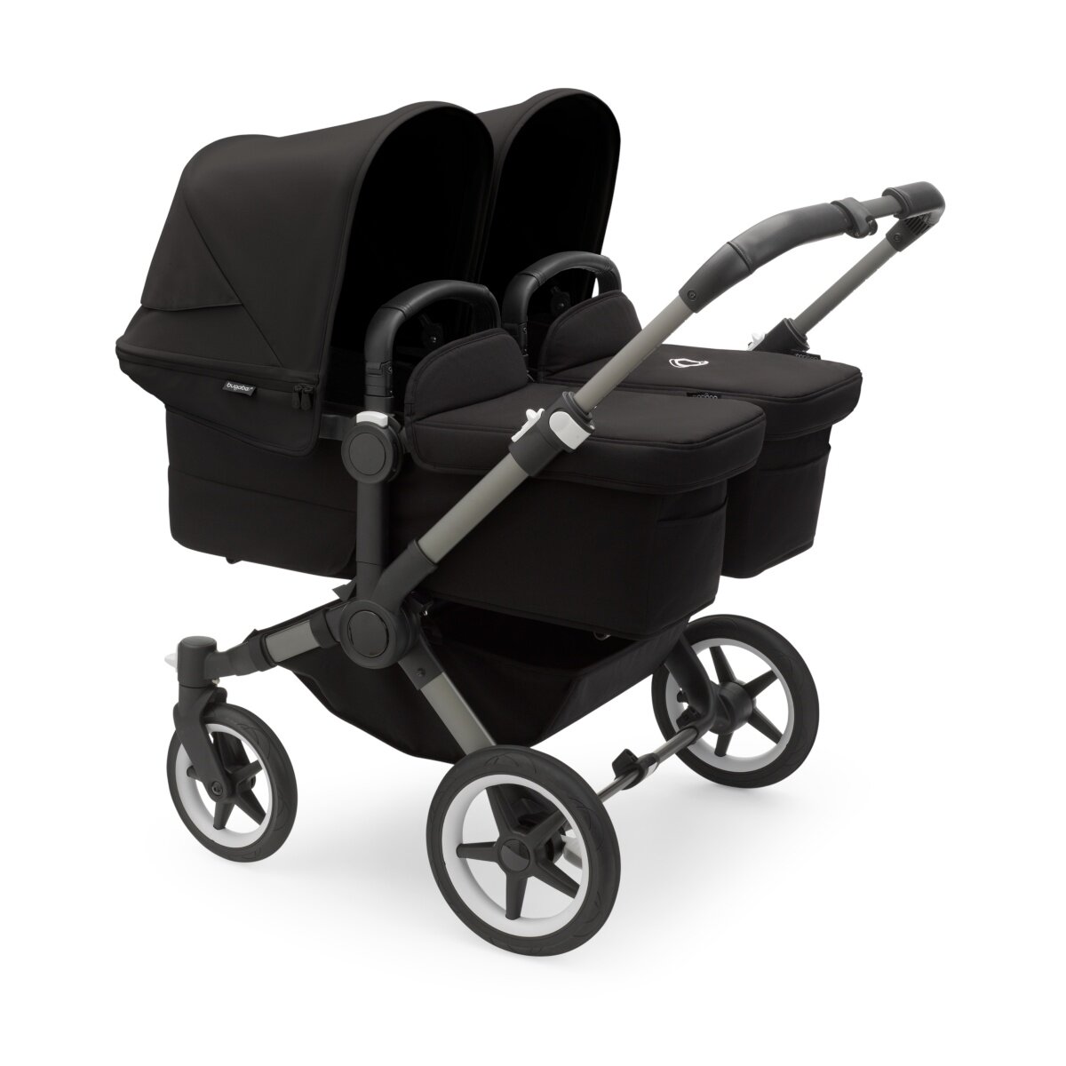 Bugaboo Donkey 5 Twin Mix & Match Zwillingskinderwagen Graphit - Mitternachtsschwarz Mitternachtsschwarz