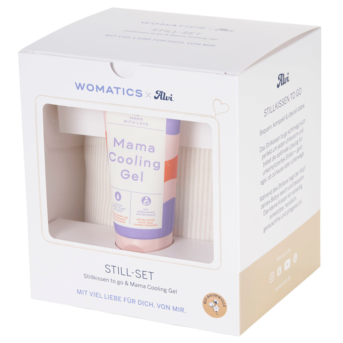 Alvi Still-Set Stillkissen to go und Mama Cooling Gel