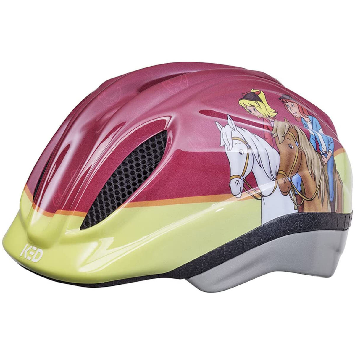 KED Fahrradhelm Meggy II Originals XS Bibi&Tina Rot Grün