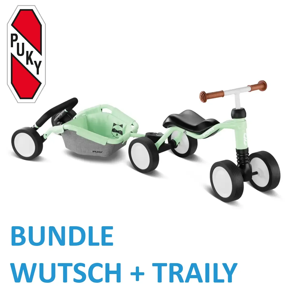 Puky Laufrad Wutsch Traily Bundle Pastell Green