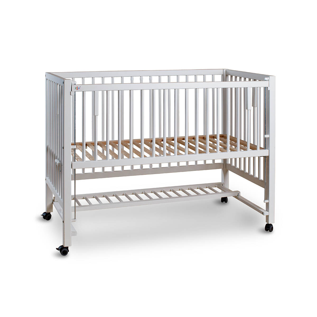 tiSsi Beistellbett/Kinderbett HAJO Buche 120x60 cm weiss