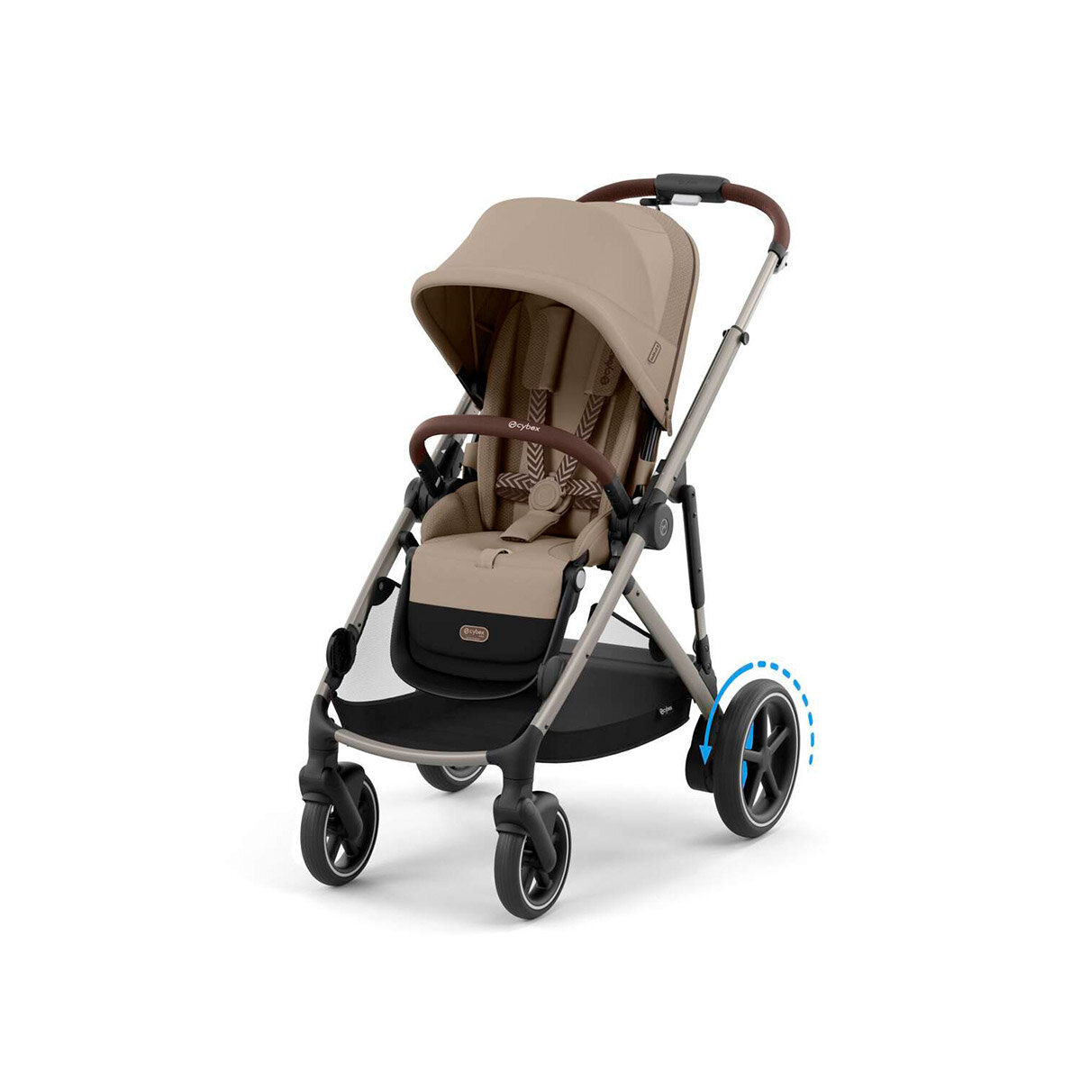 Cybex Gold Buggy e-Gazelle S Almond Beige (Taupe Frame)