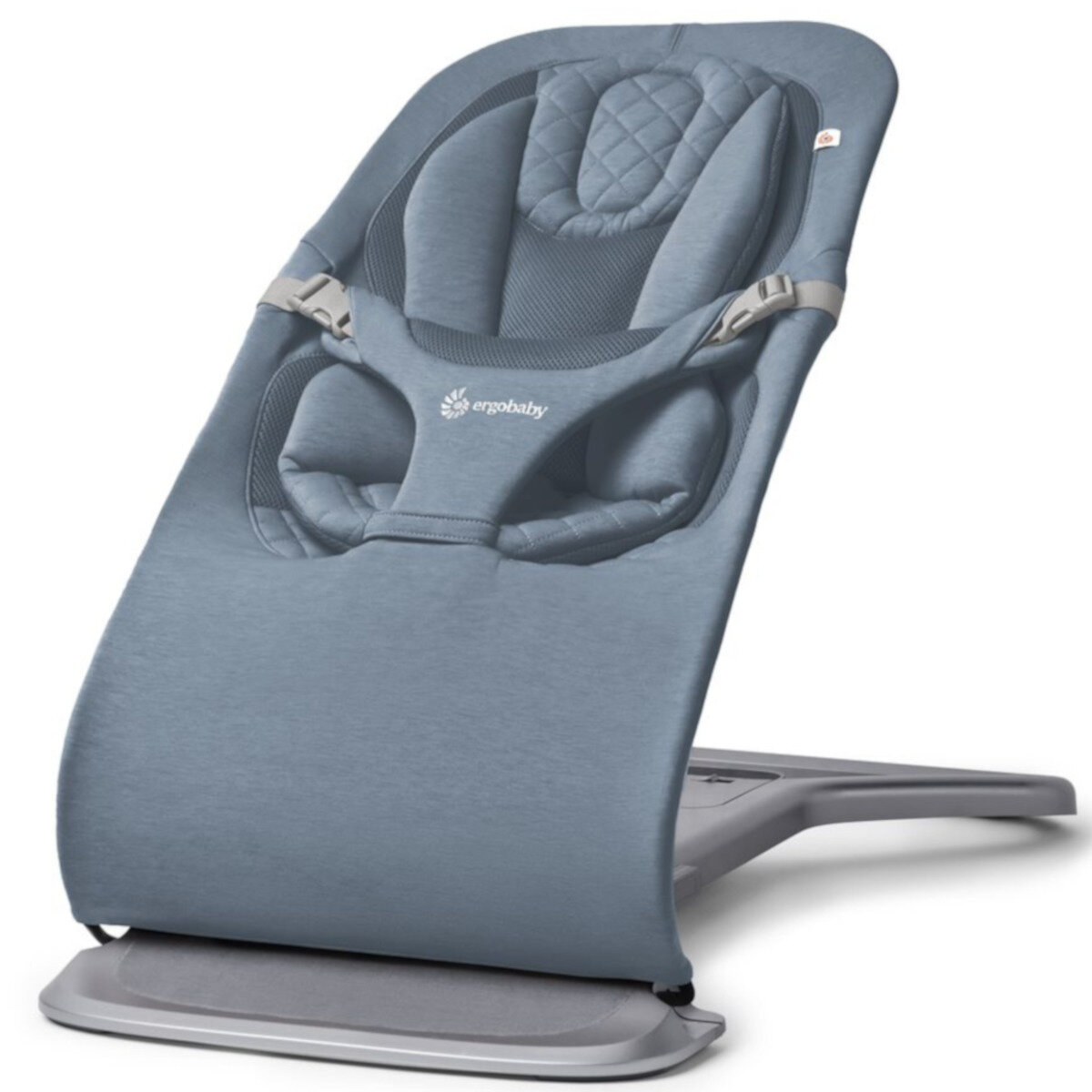 Ergobaby Evolve Bouncer Babywippe für Neugeborene Oxford Blue