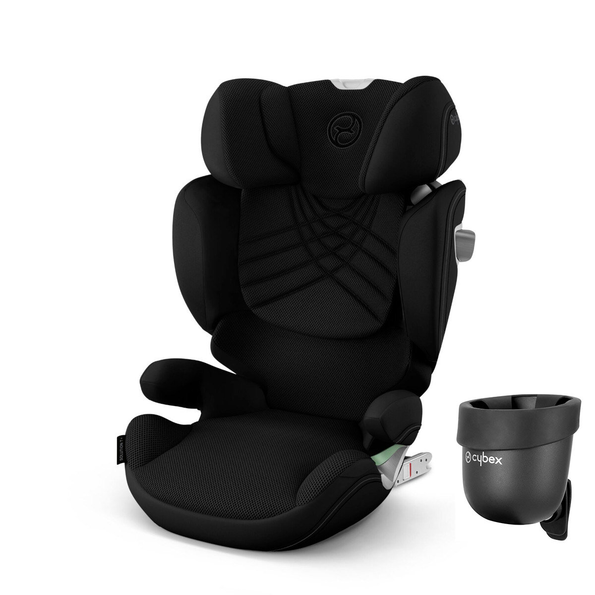 Cybex Kindersitz Solution T i-Fix Plus - Gratis Getränkehalter Sepia Black