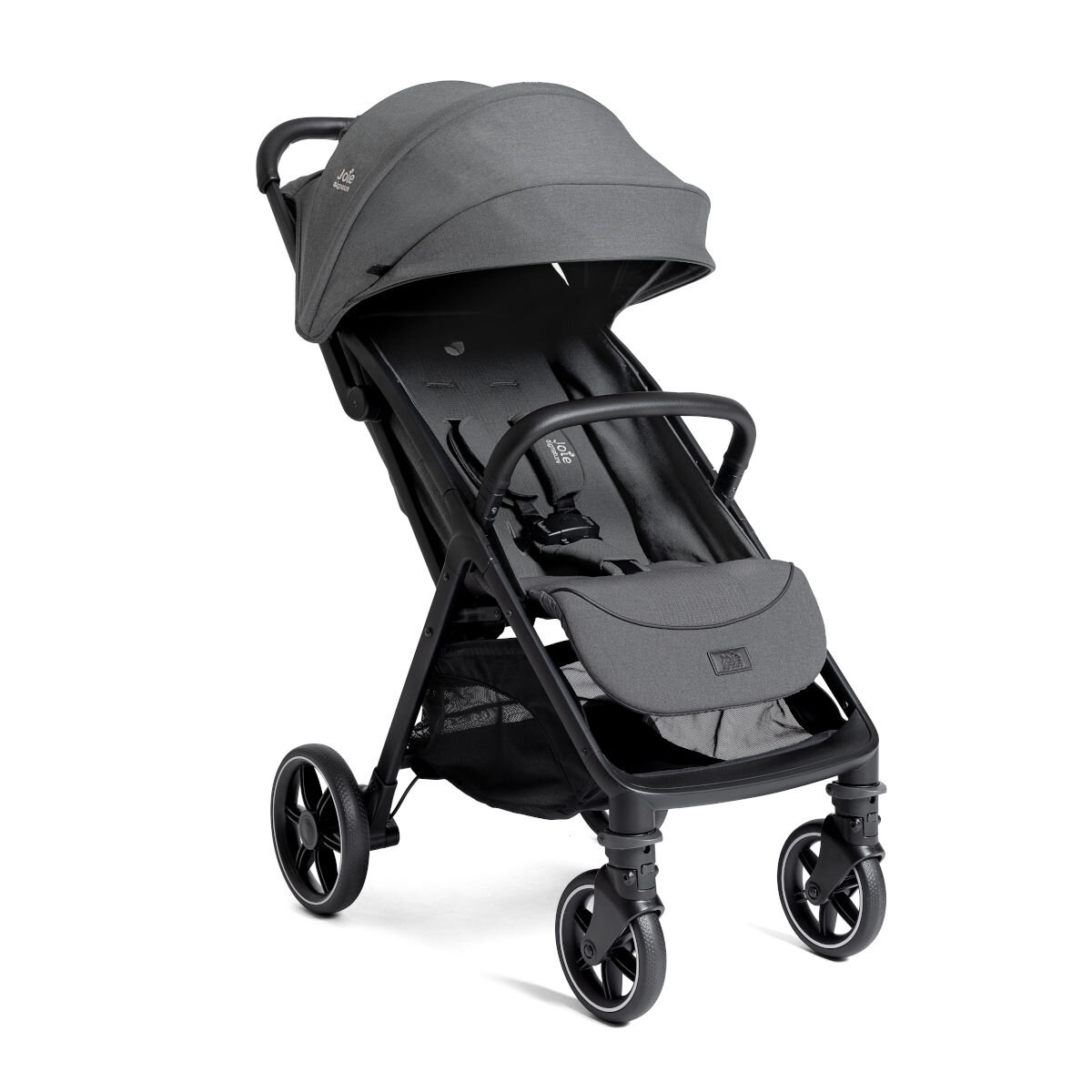 Joie Signature Parcel LX Kompakt-Buggy inkl. Adapter, Regenverdeck, Transporttasche - Ebony
