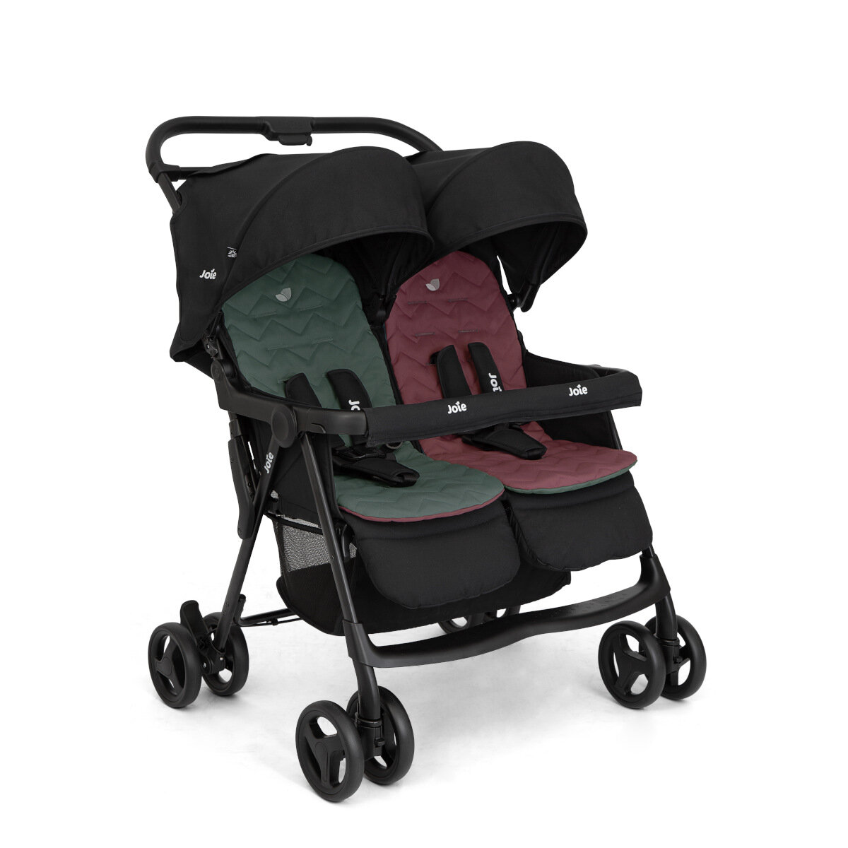 Joie Aire Twin Zwillingsbuggy inkl. Regenverdeck Shale
