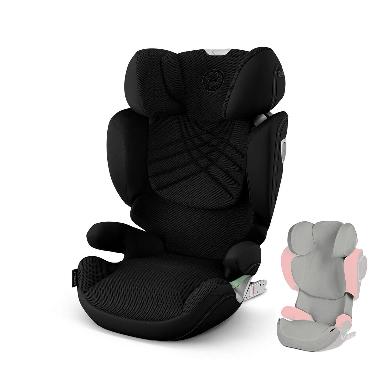 Cybex Solution T i-Fix Plus Kindersitz Sepia Black + Gratis Sommerbezug