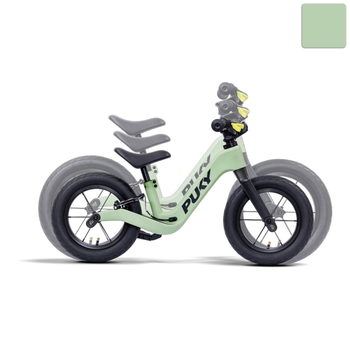 PUKY Laufrad PUKY NEXT Set 12 & 14 green/black