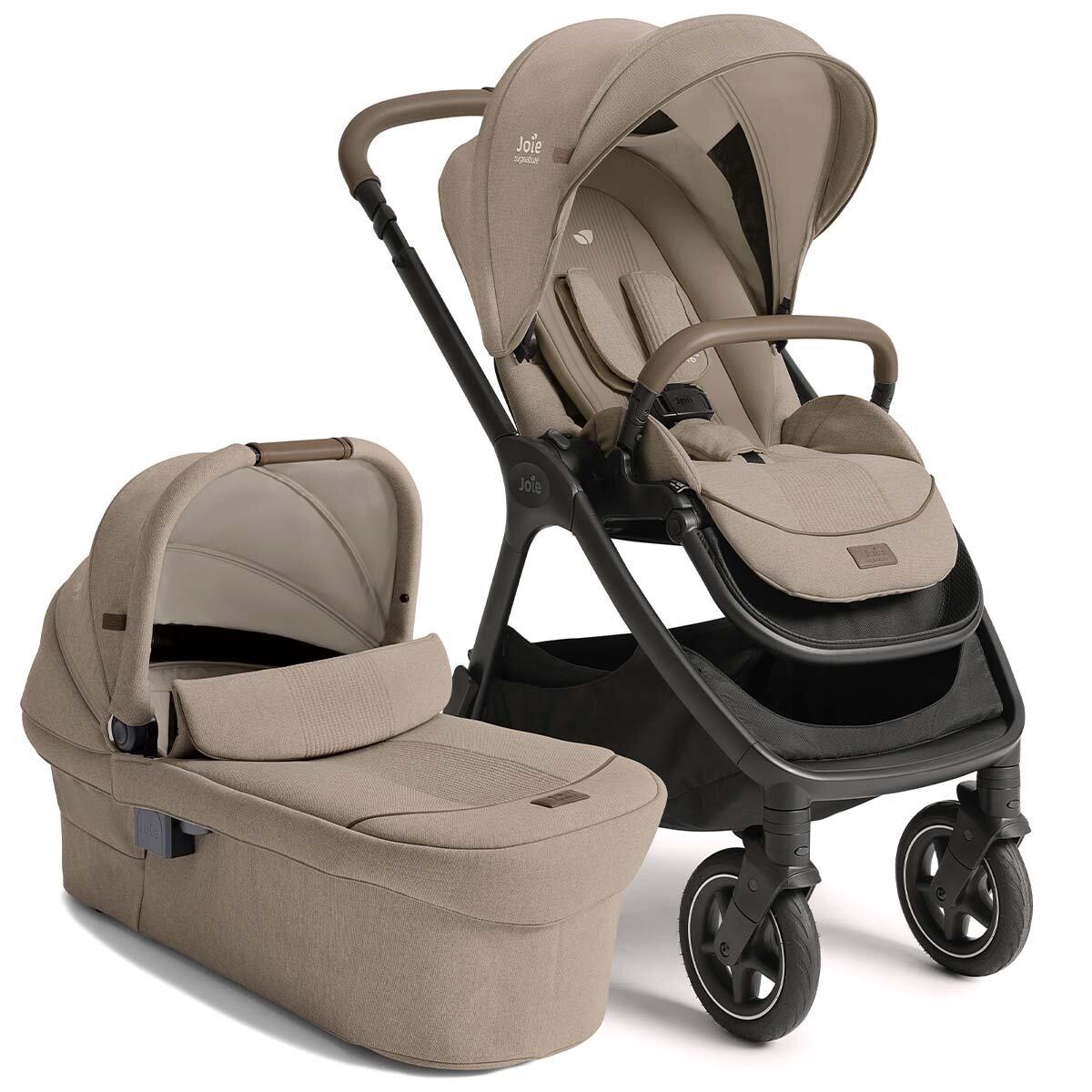 Joie Signature Kinderwagen Finiti mit Babywanne Ramble XL Sandstone