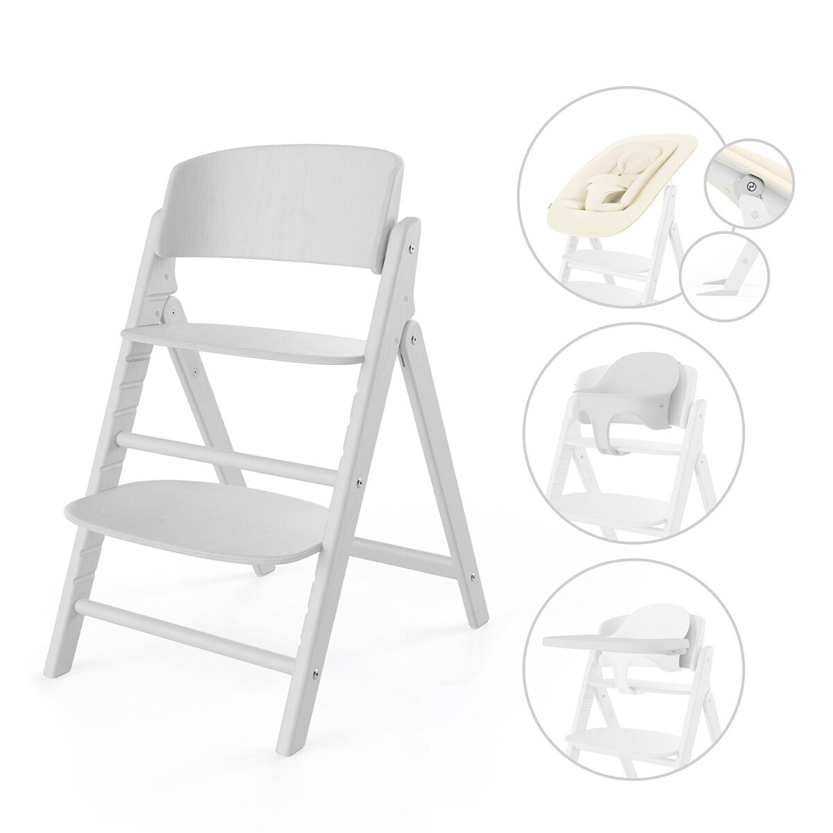 Cybex Hochstuhl Click&Fold 4in1 All White
