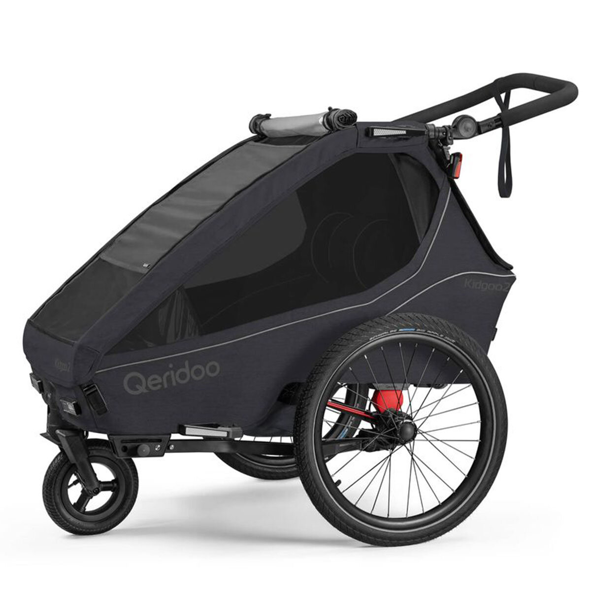 Qeridoo Fahrradanhänger Kidgoo 2 2026 Phantom Grey