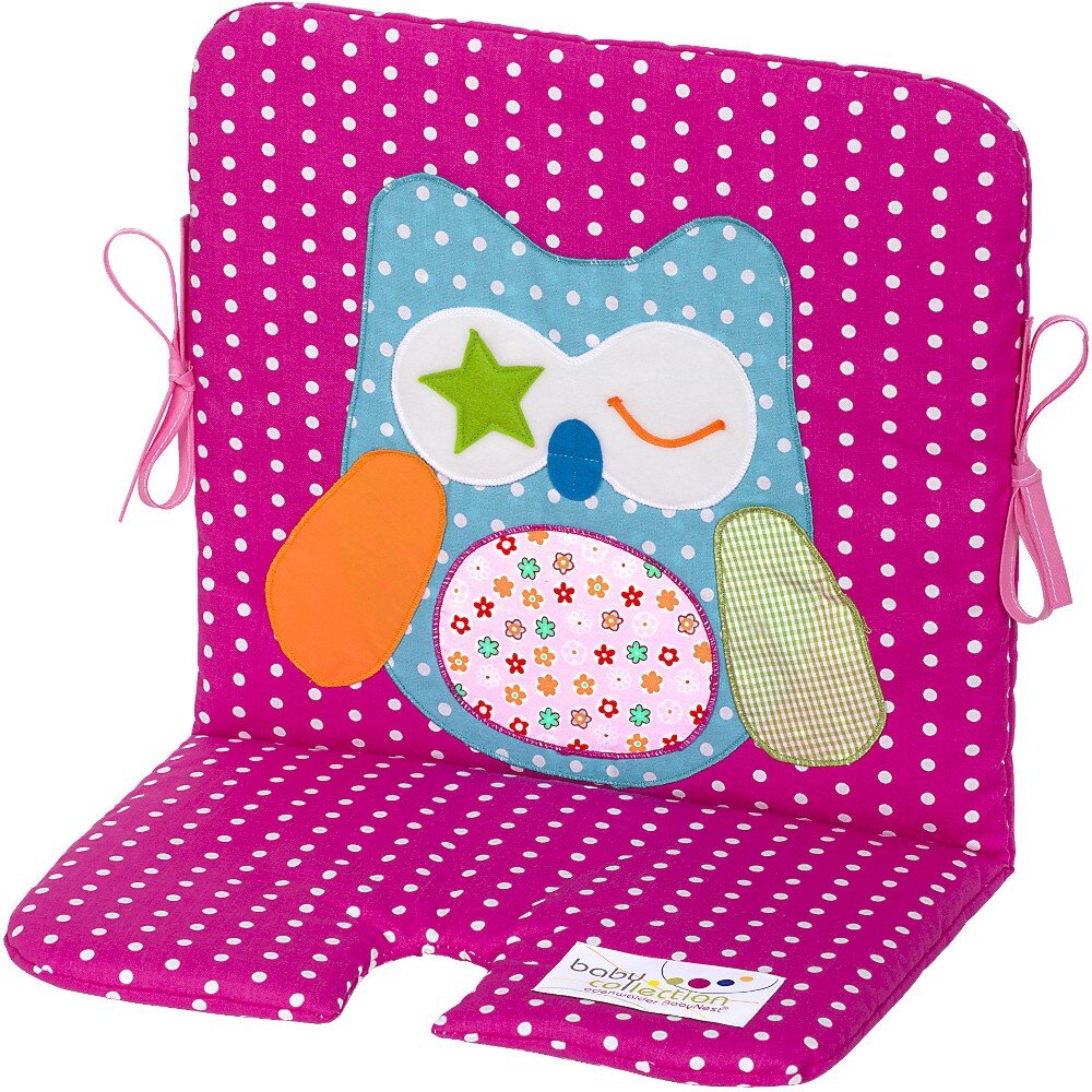 Odenwälder 22020-1996 Sitzeinlage für Hochstuhl/Schaukel Tupfen fuchsia