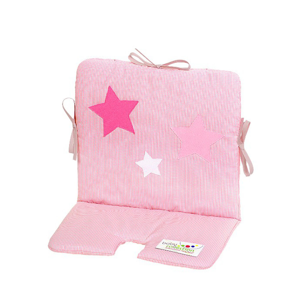 Odenwälder 22027-1664 Sitzeinlage Sterne für Hochstuhl/ Schaukel rose