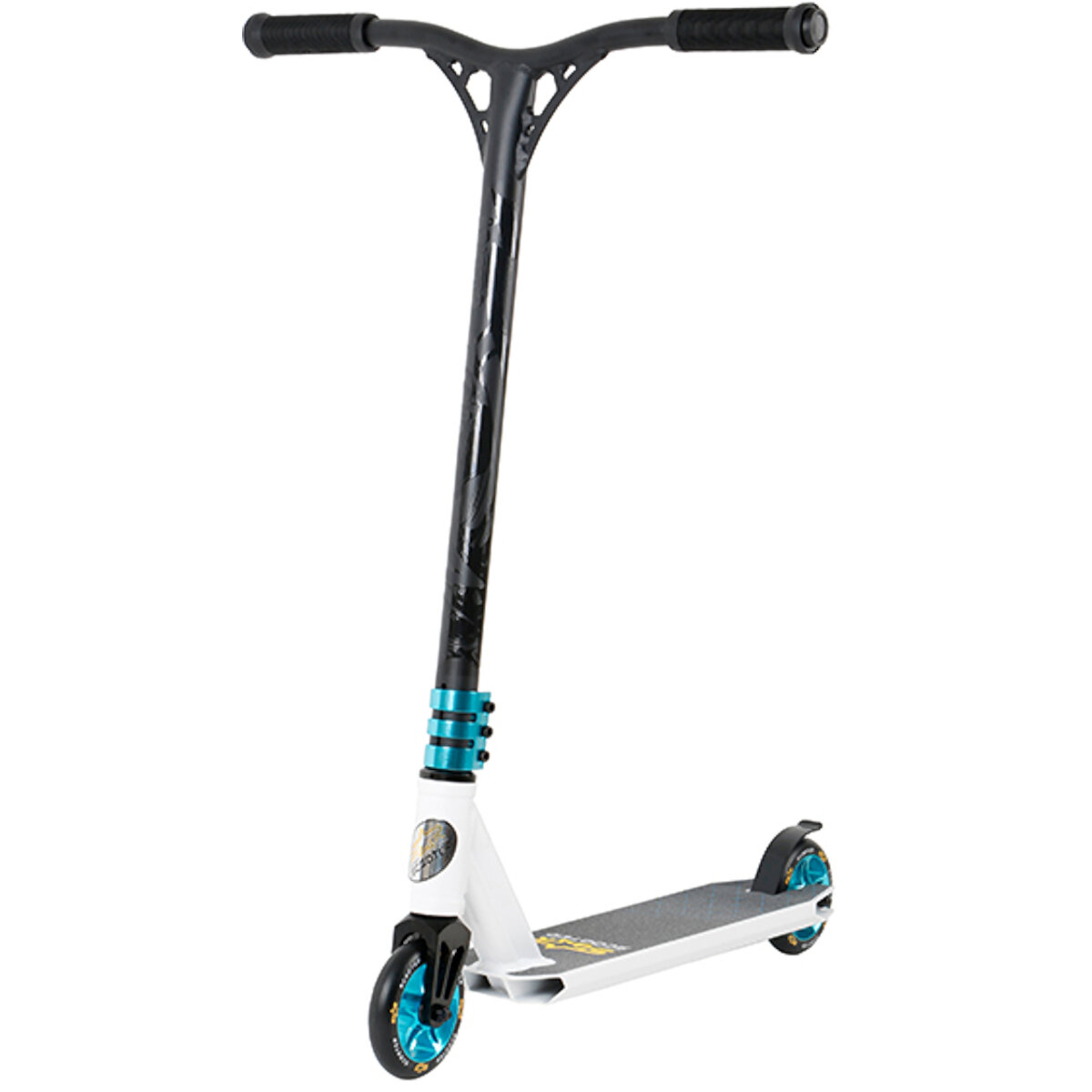 Star Scooter Roller Freestyle Alu Jump 110mm - Weiß Blau