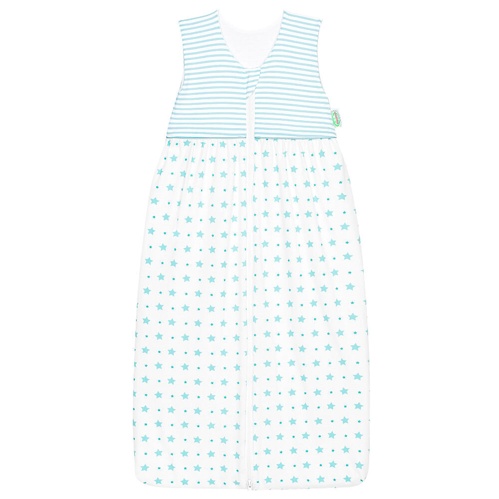 Odenwälder Jersey-Schlafsack Anni stars and stripes soft mint 70 cm