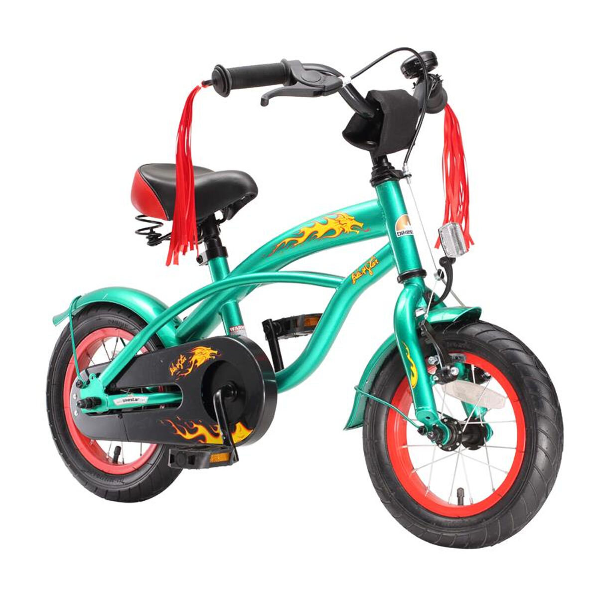 Bikestar Cruiser Kinderfahrrad 12 Zoll - Grün