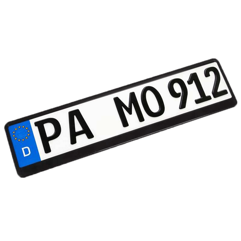 Kennzeichen-Verstärker Schwarz