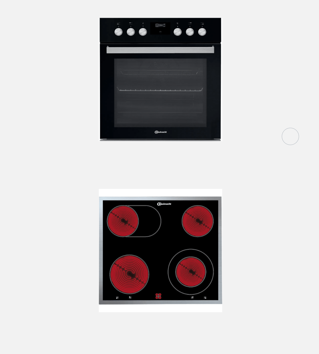 Bauknecht Einbauherdset HEKO P500 : Einbauherd HIS5 EP8VS3 ES + Kochfeld CHR 9642 IN